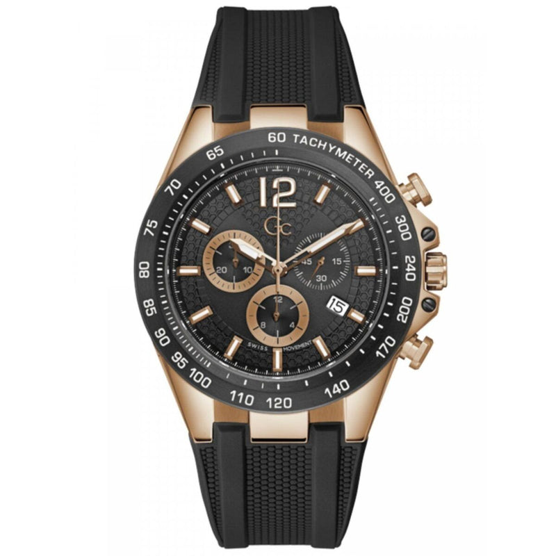 Relógio Masculino GC Watches Z07002G2MF Desportivo Dourado Preto 44mm