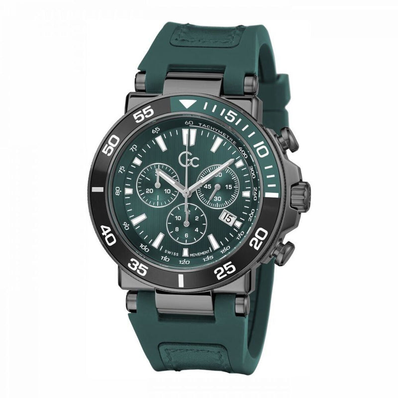 Relógio Masculino GC Watches Z14007G9MF Cronógrafo Desportivo Verde 44mm