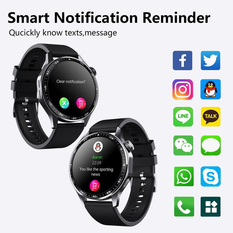 Smartwatch Salud y Fitness Avanzado con herramientas para gestionar el estrés y el sueño, app de ECG, SpO2, Frecuencia Cardíaca 24/7.