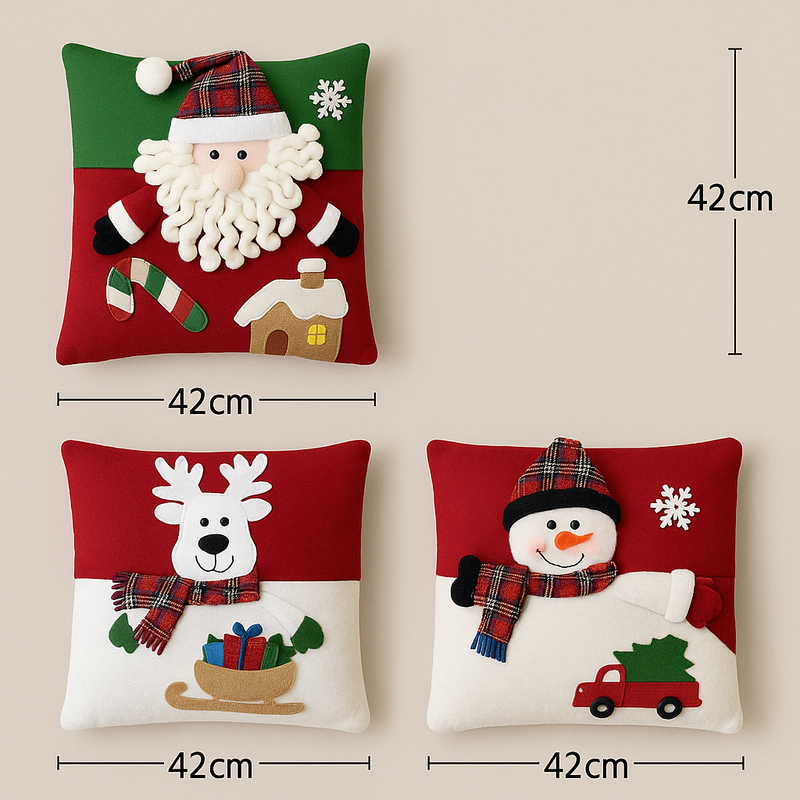 Capa de Almofada Natalícia – 42 cm