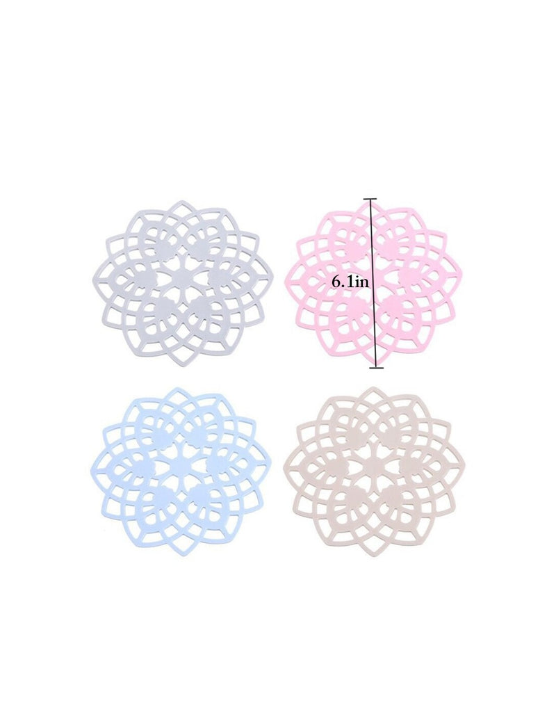 Base de silicona antideslizante - paquete de 6