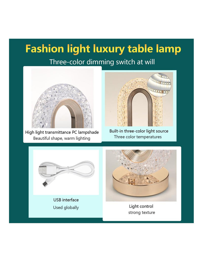 Candeeiro de Cristal LED