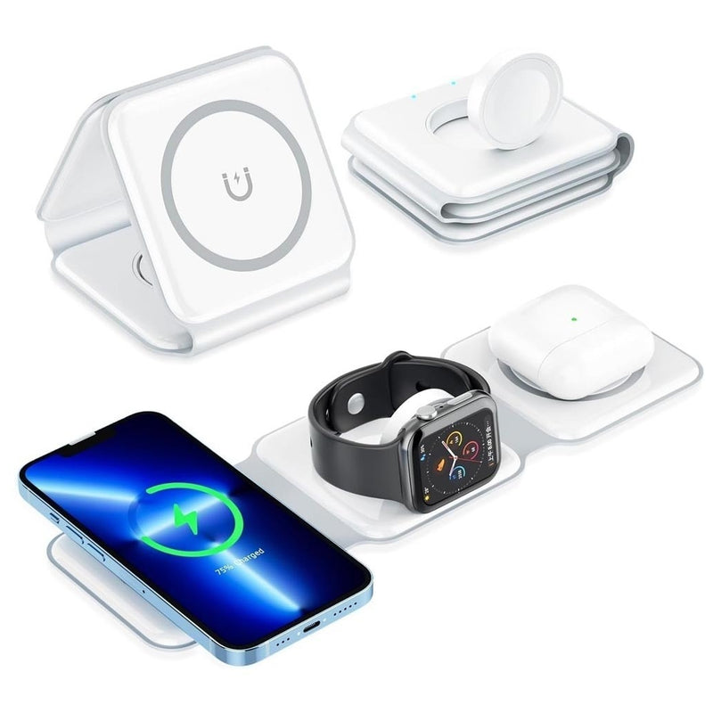 Carregador Wireless 3 em 1 Dobrável