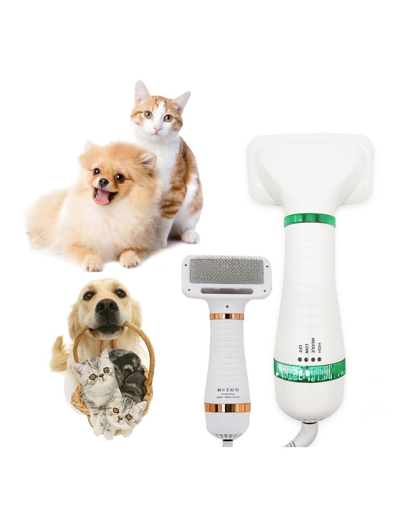 Escova e Secador para Animais de Ar Quente