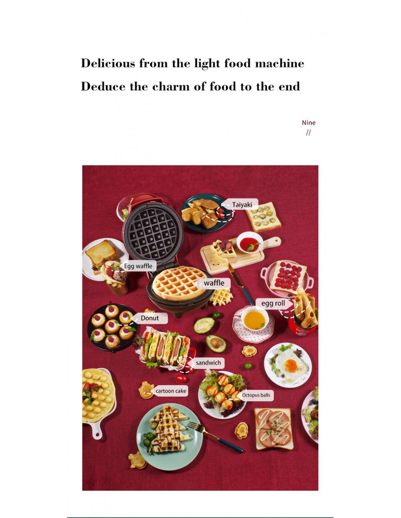 Mini Máquina de Waffles QA-CF26