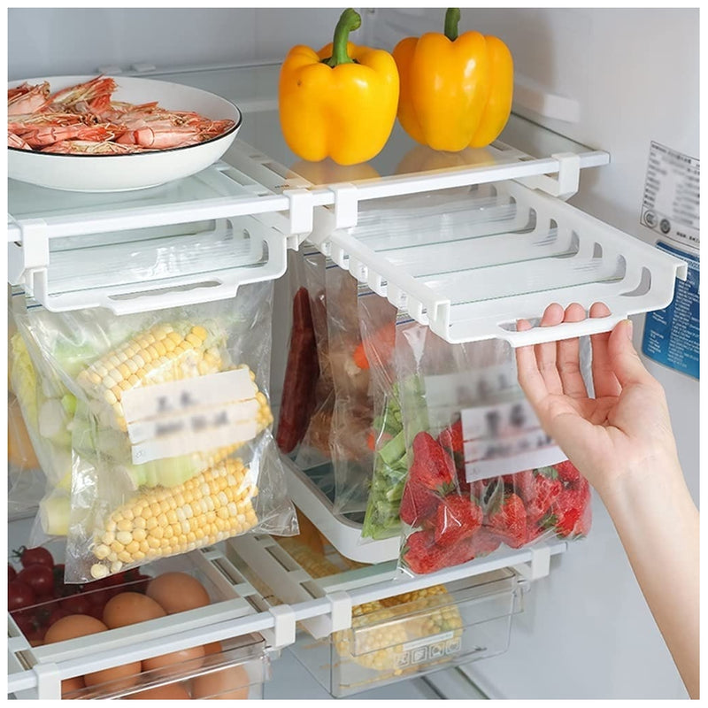 Organizador de bolsas con cremallera para refrigerador