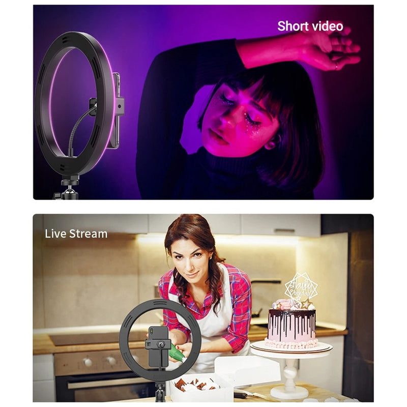 RGB Ring Light with Tripod Stand